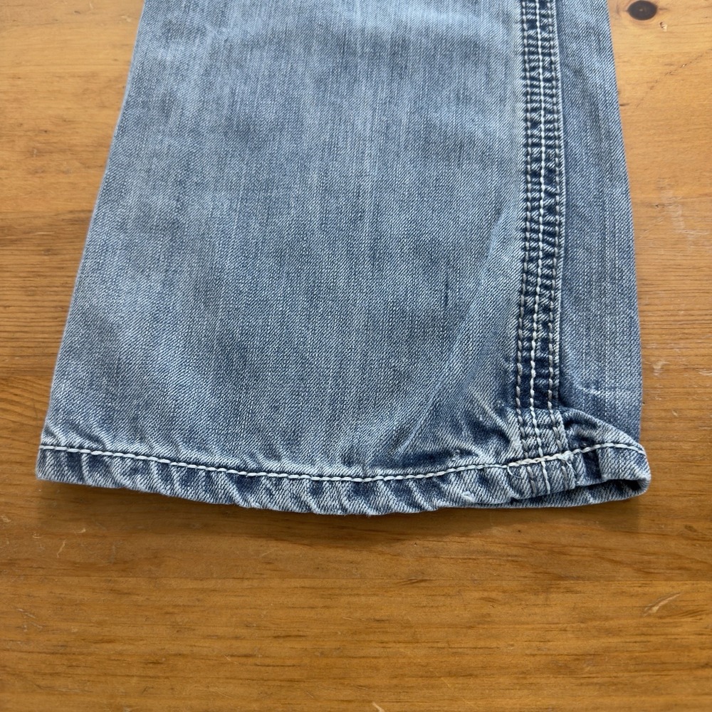 BKE Derek Jeans Relaxed Fit Bootcut Mens 36L Light Wash 33" Inseam 10" Rise - Picture 5 of 9